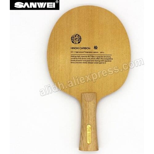SANWEI HC1S Hinoki ALC Carbon Table Tennis Blade/ ping pong blade/ table tennis bat
