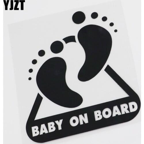 YJZT 14.1CM*12.7CM Cute Princess Inside Nice Baby On Board Vinyl Car Sticker 13C-0028