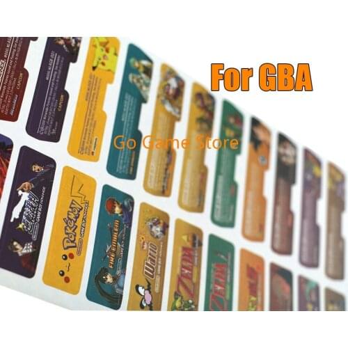 10sets/lot=20pcs/lot For GBA Console Back Tag Customer Design for Gameboy Advance Label Sticker