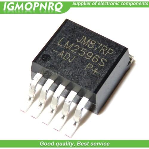 10pcs LM2596S-ADJ LM2596 LM2596S TO-263-5 Voltage Regulators - Switching Regulators 150 KHZ 3A STEP-DOWN VLTG REG