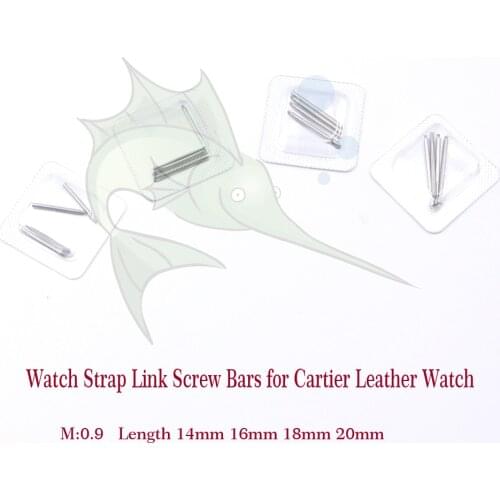 4pcs/lot Stainless Steel Leather Watch Strap Screw Bars,1.2mm Diameter Watch band Screw Bars Replacement Parts Watch Accessories