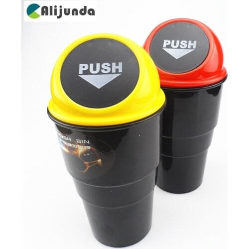 Alijunda Car Trash Can Garbage Dust For Geely Vision SC7 MK CK Cross Gleagle SC7 Englon SC3 SC5 SC6 SC7 Panda