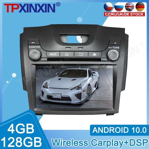 Android 10.0 128GB For Chevrolet S10 D-MAX 2013 2014 2015 2016 2017 Radio Recorder Multimedia Player Stereo Head Unit GPS