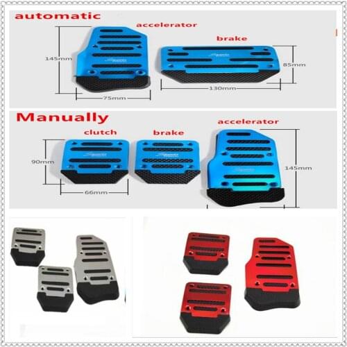 Car Manual Automatic Transmission brake Non-Slip Pedal pad Cover protector for Fiat Punto Palio Uno Idea Bravo Sedici Grande