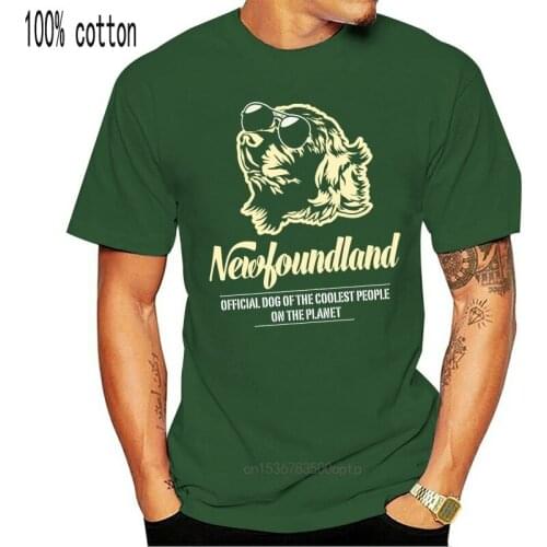 Brand men shirt Newfoundland Official Dog On The Planet T-Shirt