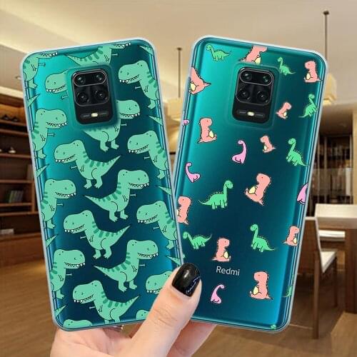 For Xiaomi Mi A1 A2 A3 8 Pro 5X 6X Cover Cute Dinosaur Baby Dragon Phone Case For Redmi K20 Pro Note 9 Pro 10 4 4X 5 7 8 Pro