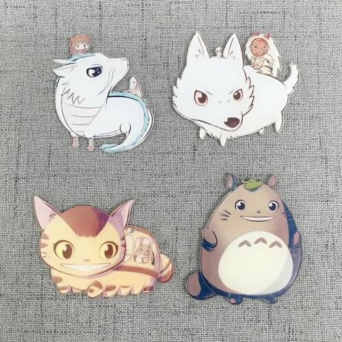 My neighbor totoro anime action figure prefect quality acrylic fridge magnets classic toys for children home decoration
