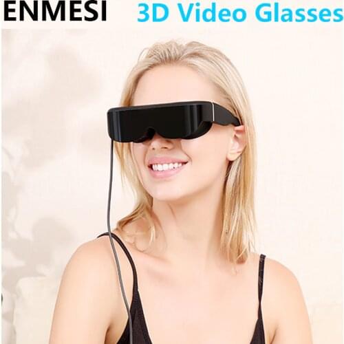 ENMESI Adapt to Multiple Devices Vision Wide Screen Portable Head-mounted Movie Game Display Video 3D Glasses Private Theater