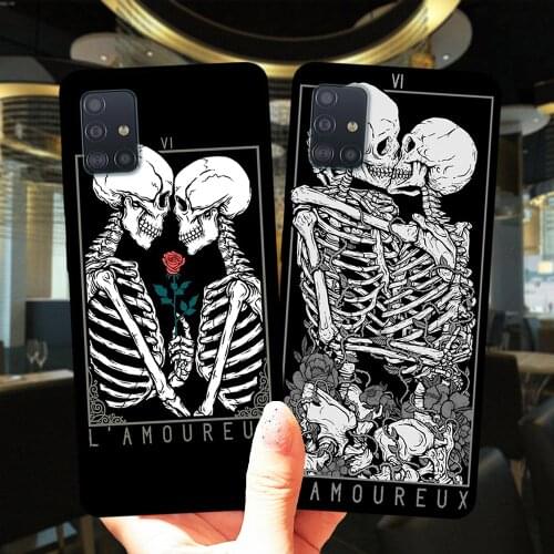 Grim Reaper Skull Skeleton Soft Silicone Phone Case Cover For Samsung A51 A71 A01 A10 A11 A21S A30 A31 A40 A41 A50 A60 A70 A9 A7
