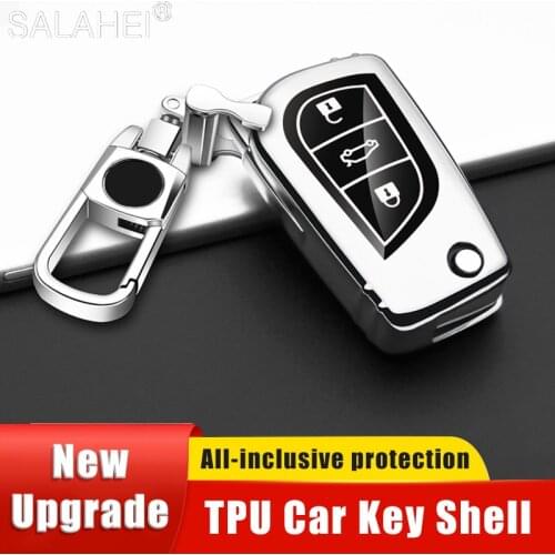 Soft TPU Car Key Cases Cover For Toyota Auris Corolla Avensis Verso Yaris Aygo Scion TC IM Camry RAV4 2015 2016 Protective Shell