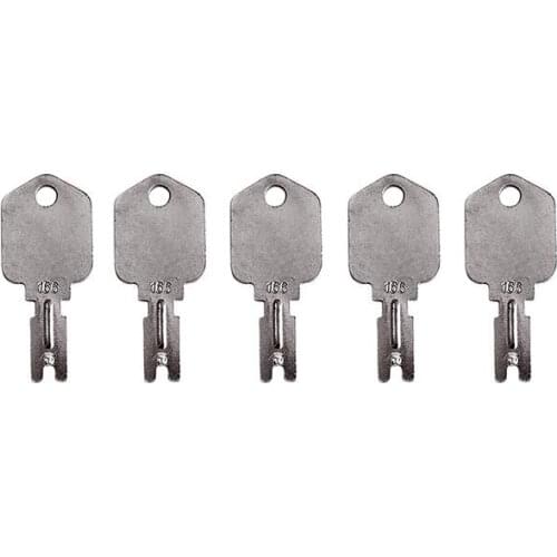 5PCS Ignition Key Set 6T-2663 7738-4578 51335040 Skytrak Hyster Crown Komatsu Generic Forklift Gehl Mustang Daewoo Skid Steer