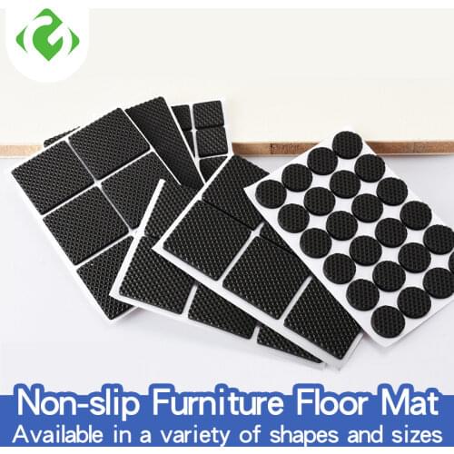 GUANYAO Non-slip Furniture Floor Mat Bumper Damper For Chair Protector Hardwarefloor Protection Mat Self Adhesive Furniture Legs