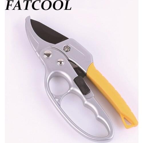 FATCOOL Garden Pruning Shear Gardening Plant Scissor Branch Pruner Trimmer Tools High Carbon Steel Scissors For Home Convenient