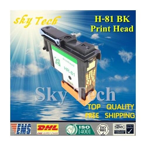 One Piece BK Remanufactured Print Head For HP81 BK , For Hp DesignJet 5000 5500 printer