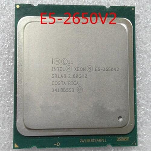 E5-2650V2 Original Intel Xeon E5-2650 V2 8-CORES 2.6GHZ 20MB 8GT/S QPI SPEED LGA-2011 22NM 95W PROCESSOR