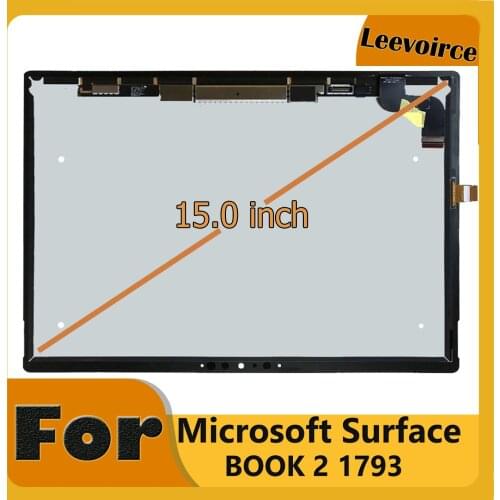 Original LCD For Microsoft Surface book 2 (15 inch) 1793 LCD Display Touch Screen Digitizer Assembly LP150QD1-SPA1 3240x2160