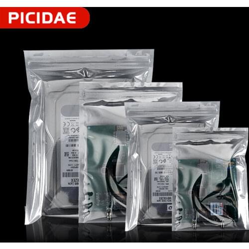 Anti Static Shielding Bags ESD Anti-Static Pack Bag Zip Zipper Lock Top Waterproof Self Seal Antistatic Package Bag