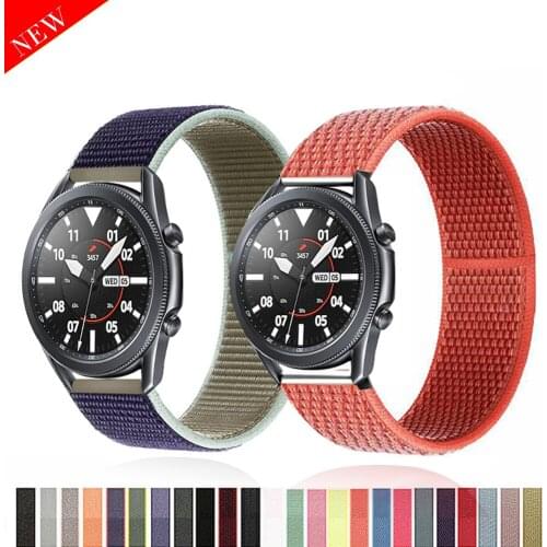 20mm 22mm Watchband for Samsung Gear S3 Frontier 42 / 46mm GT2 3 Nylon Bracelet Galaxy Watch 46mm / 42mm / Active 2 Band smart
