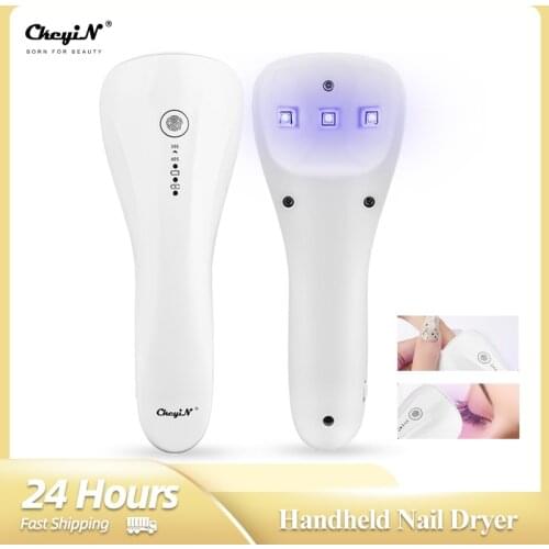 Handheld Nail Lamp Cordless 3 LED Light Eyelash Quick-drying Mini Phototherapy Lamp Rechargeable Lamp Nail Manicure Travel Tool