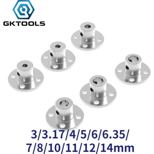 3/3.17/4/5/6/6.35/7/8/10/11/12/14mm Rigid Flange Coupling Motor Guide Shaft Coupler Connector