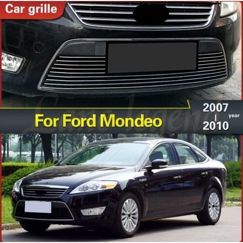 High-quality stainless steel Front Center Racing Mesh Bumper Grills Billet Grille Cover For Ford Mondeo 2007-2010
