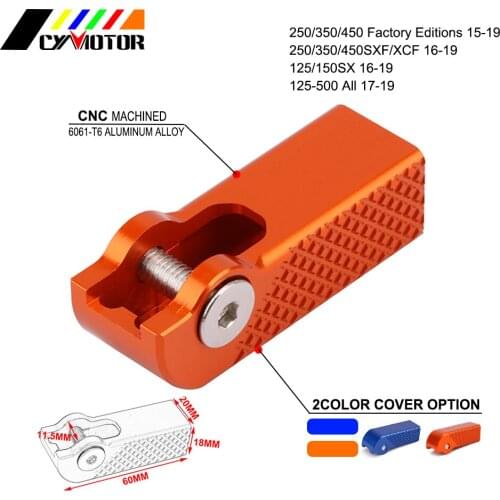 Motorcycle Billet Gear Shifter Shift Lever Tip For KTM SXF XCF SX 125 150 200 250 300 350 400 450 500 500 Factory Editions