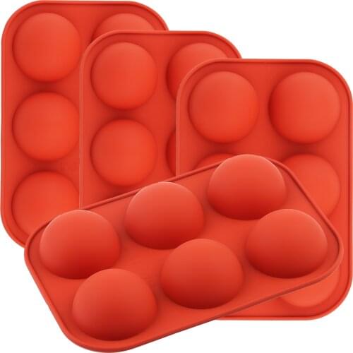 Half Sphere Silicone Soap Molds Bakeware Cake Decorating Tools Pudding Jelly Chocolate Fondant Mould Ball Shape Biscuit Tool hot