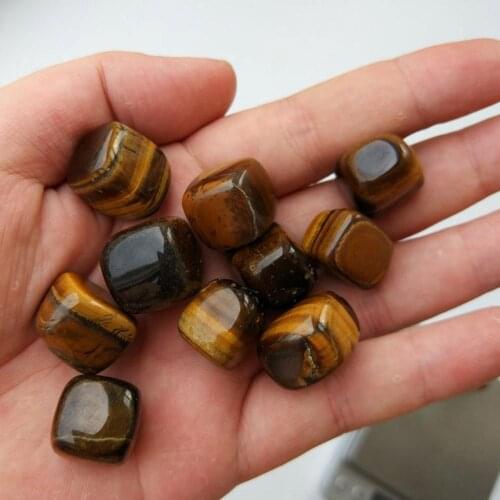 100g Yellow Tiger Eye Natural Stone Rock Gravel Chips Beads Tumble Minerals Gravel Specimen Stone Energy Decorative Stone DIY