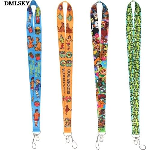 24pcs/lot MD041 DMLSKY Cartoon Lanyard Keychain keys Badge ID Mobile Phone Rope Kids Gifts Lanyard