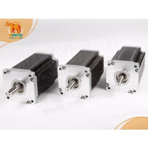 3 PCS DUAL SHAFT OF NEMA34 MOTOR 1600OZ-IN CNC CUTTING wantai Stepper motor 85BYGH450C-012B 3.5A ,Dual shaft