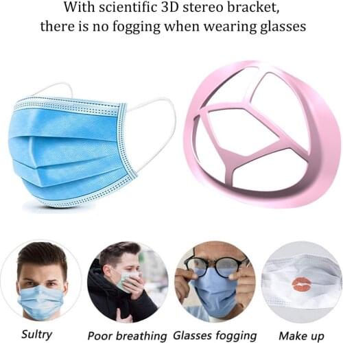 5Pcs 3D Mouth Mask Bracket Support Breathing Stand Respirator Parts For Mask Bracket Mask Holder For Child Adult Mask Bracket