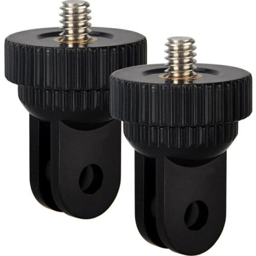 2 pcs Camera Mount Adapter for GoPro Hero 7 6 5 4 Sony 4K Xiaomi yi 1/4 Inch-20 Screws Tripod Adapter Action Camera