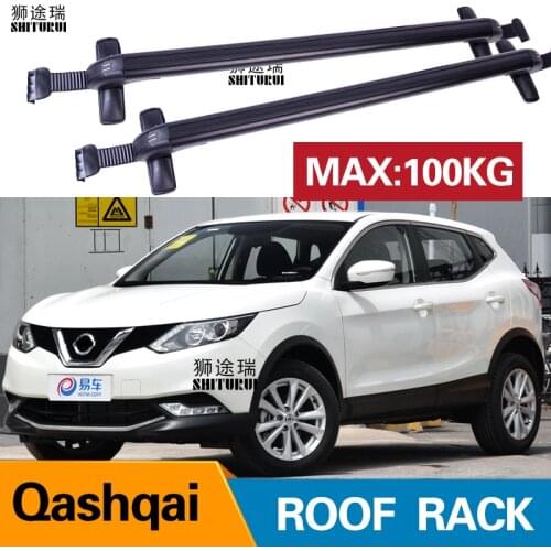 SHITURUI 2Pcs Roof bars For NISSAN Qashqai 2014+2017 2018 2019 Aluminum Alloy Side Bars Cross Rails Roof Rack Luggage Carrier