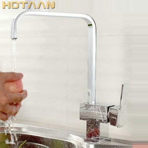 Free Shipping Polished Chrome Torneira Cozinha.Brass Swivel Kitchen Faucet. 360 degree rotating Kitchen Mixer Kitchen sink tap