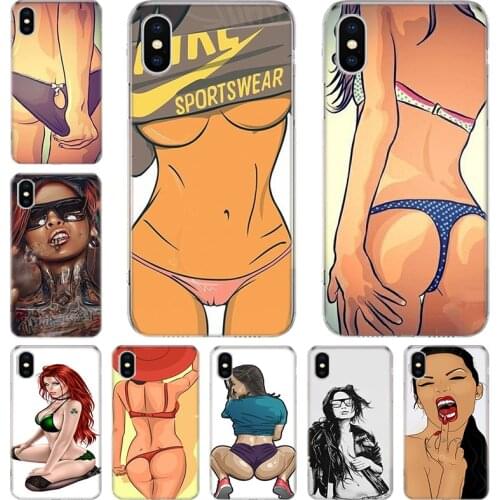 Hot Sexy lady Red lips hot girl Phone Case For Iphone 12 Mini 11 Pro XS Max XR X 8 7 6 6S Plus SE 2020 5 5S SE Cover Shell Coque