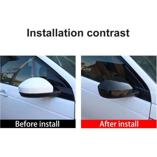 ABS Black Side Rearview Mirror Cover Trim Caps For Land Rover Discovery Sport For Range Rover Velar EVOQUE Exterior accessories