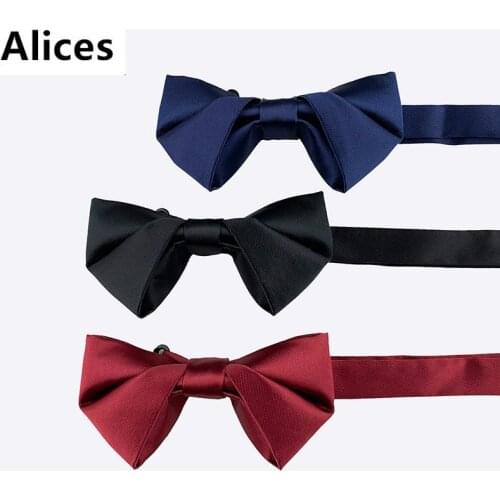Men Women Ties Fashion Butterfly Party Wedding Bow Tie for Boys Girls Solid Black Wine Navy Bowknot Wholesale Accessories Bowtie