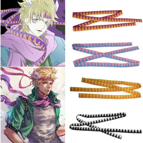 Caesar Anthonio Zeppeli Headwear Cosplay Props Unisex Halloween JoJos Bizarre Adventure Headband Hair Band