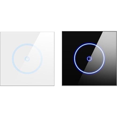 Smart Wifi Switch Voice Press Mobile Phone Remote Timing, Office Decoration Glass Panel Wall Light Switch