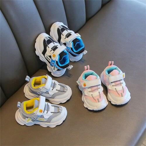 Spring Autumn Kids Shoes Baby Boys Girls Childrens Casual Sneakers Breathable Soft Anti-Slip Running Sports Shoes Size 21-30