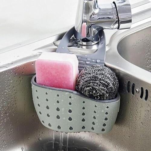 Kitchen Utensils Gadgets Portable Basket Home Kitchen Hanging Drain Basket Bag Bath Storage Tools Sink Holder Kitchen Accessorie