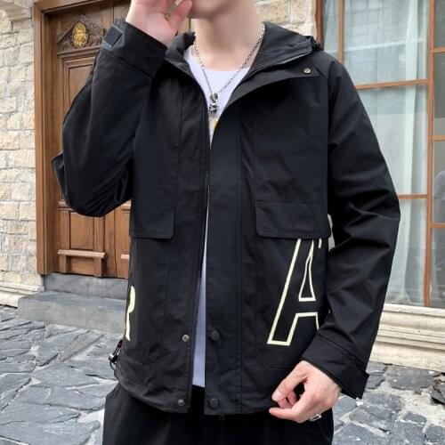 Loose Size Thin MenS New Jacket Jacket Trend Korean Handsome Young Students Versatile Casual Boys Spring And Autumn Jacket