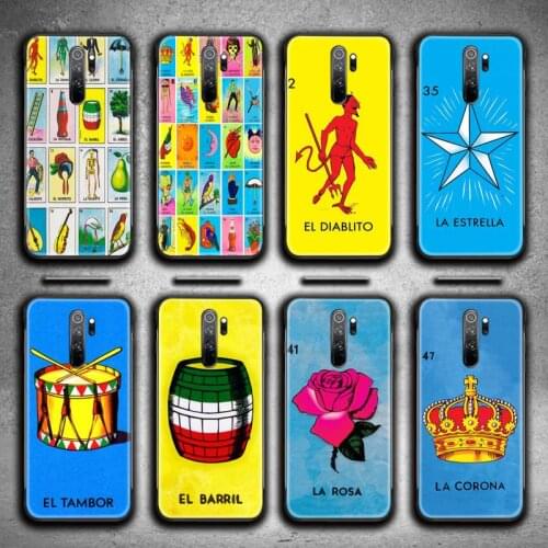 Mexican Bingo Loteria Phone Case for Redmi Note 9 8 8T 8A 7 6 6A Go Pro Max Redmi 9 K20 K30 Pro