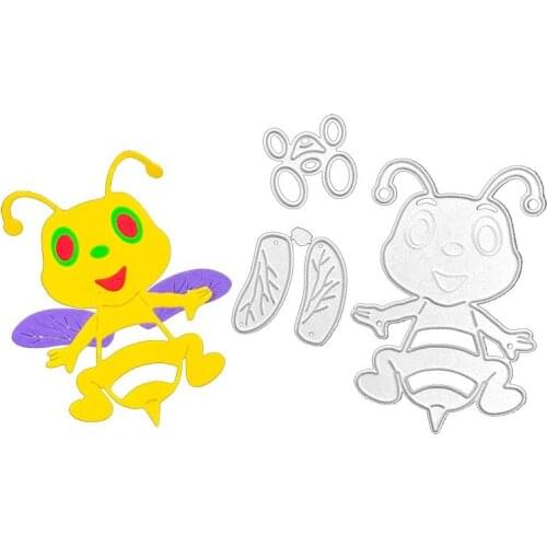 Cartoon Bee Metal Cutting Dies for Scrapbooking Mold Cut Stencil Handmade Tools DIY Card Make Mould Model Craft Decoration New