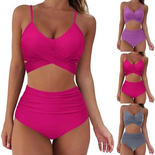 Sexy Push Up Brazilian Bikini Set Women Maillot De Bain Vintage Swimwear Swimsuit Beach Suit Biquini Bathing Suits Dropshipping