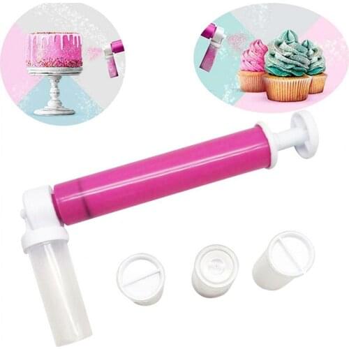 Cake Airbrush Cake Pastry Dusting Spray Tube Color Manual Dessert Decorator For Cake Decorating Coloring Baking Decoration Tools