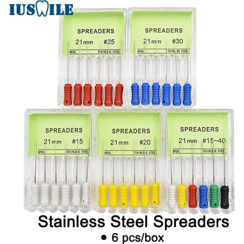 10 Boxes Dental Stainless Steel Finger Spreaders Hand Use Endondontic Root Canal Files Stainless Steel Dentist Tool