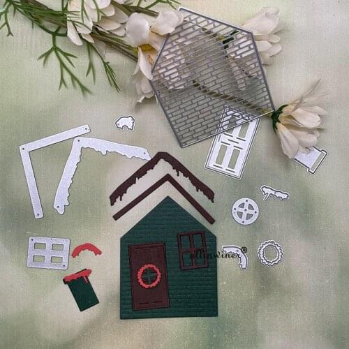 Christmas Snow House Metal Cutting Dies for DIY Scrapbooking Album Paper Cards Decorative Crafts Embossing Die Cuts
