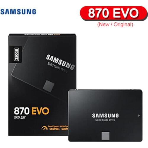 SAMSUNG Original Internal Solid State Disk 2.5 inch 870 EVO SSD 250GB 500GB 1TB 2TB 4TB SATA for Laptop Desktop PC