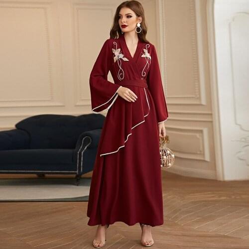 Turkey Muslim Fashion Dress Kaftan Abaya Dubai Islamic Clothing Maxi Abayas Women Robe Longue Femme Musulman Vestidos Djellaba